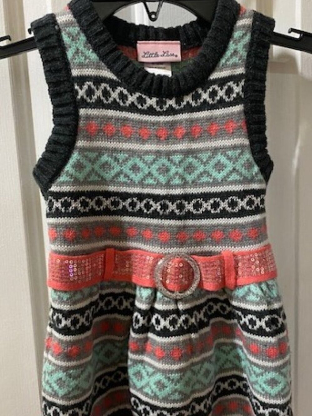 Little Lass Sleeveless sweater dress